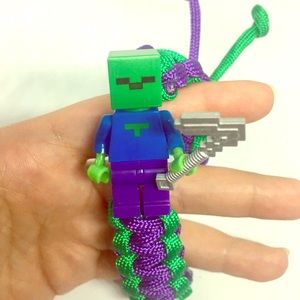 Minecraft adjustable Lego bracelet